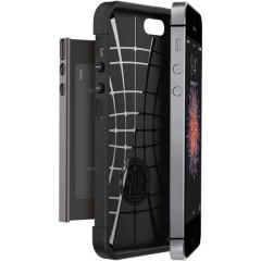 Spigen Slim Armor kryt Apple iPhone SE/5S šedý