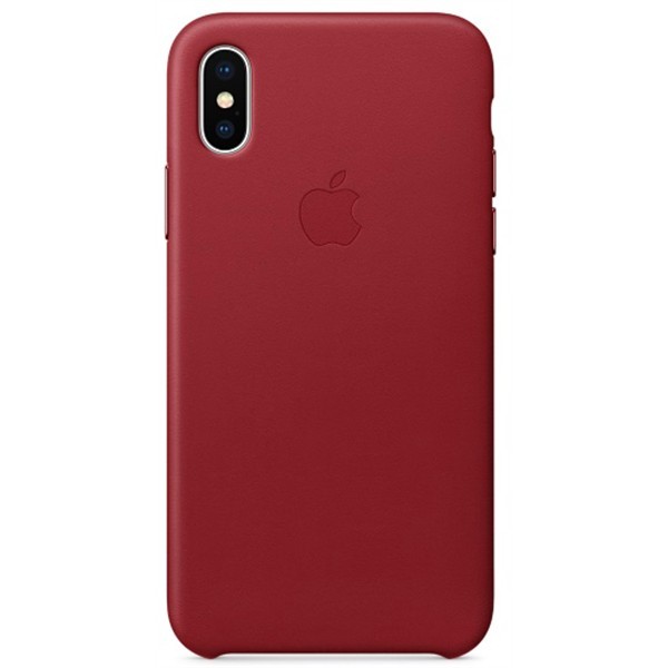Apple kožené pouzdro iPhone X červené
