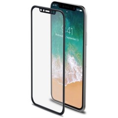 CELLY Glass Ochranné tvrzené sklo Apple iPhone X černé