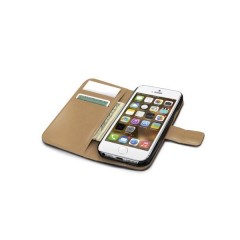 Pouzdro typu kniha CELLY Wally pro Apple iPhone 5/5S/SE - PU kůže, černé č.2