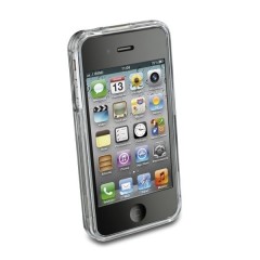 Zadní kryt CellularLine Invisible pro Apple iPhone 4/4S, průhledný + fólie
