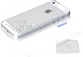Zadní kryt Bling My Thing Diffusion Crystal pro Apple iPhone 5/5S/SE, MADE WITH SWAROVSKI® ELEMENTS + folie na displej