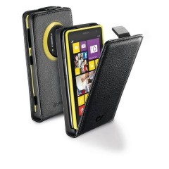 Pouzdro CellularLine Flap Essential pro Nokia Lumia 1020, PU kůže, černé