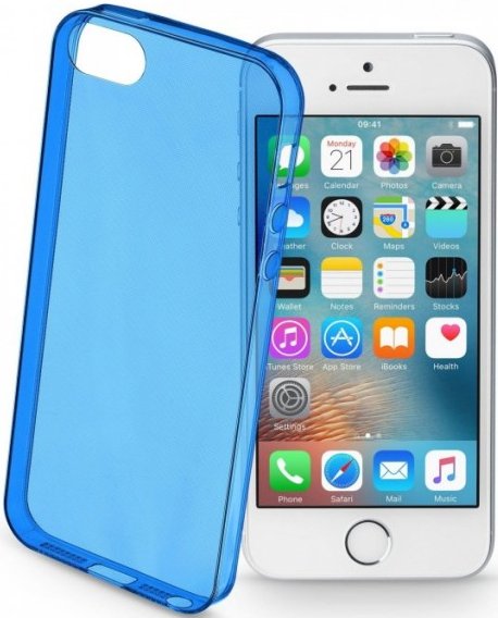 Barevné gelové pouzdro CELLULARLINE COLOR pro Apple iPhone 5/5S/SE - Modré