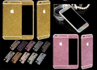 Ozdobné ochranné folie Insulation Sticker na tělo telefonu pro iPhone 6/6s, červené