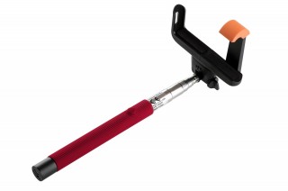 Selfie tyč Monopod bluetooth, extendable self portrait stick - Orange