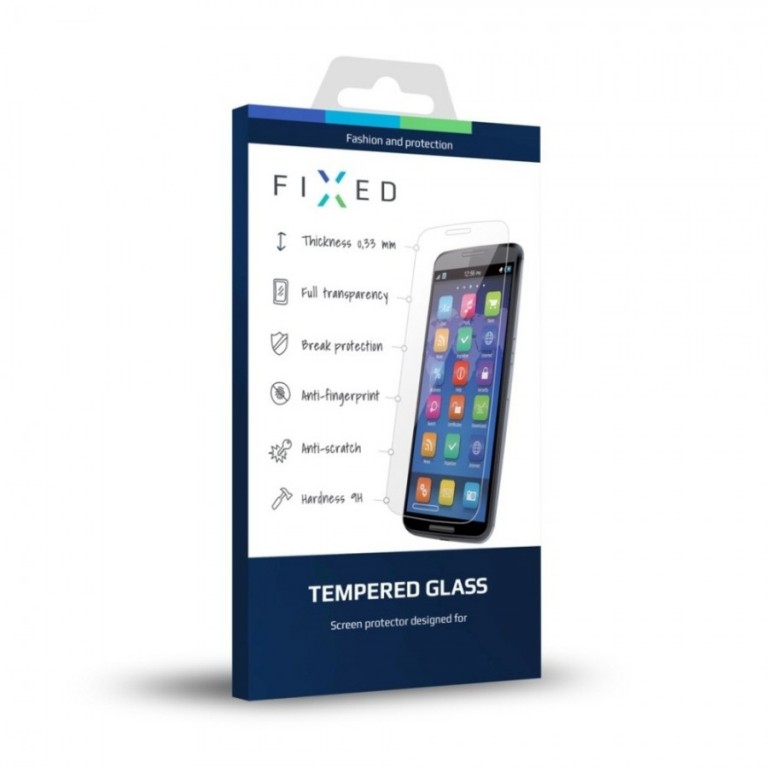 Zadní ochranné tvrzené sklo FIXED pro Apple iPhone 5/5/SE, kouřové