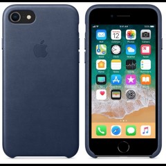 Apple kožené pouzdro iPhone 8 / 7 MQH82ZM/A, Midnight blue